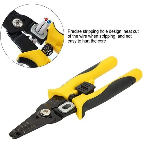 FLYME Pince à Dénuder, Outil De Débroussailleuse à Main Pour électriciens En Acier Allié Multifonction 4 FLYME Pince à Dénuder, Outil De Débroussailleuse à Main Pour électriciens En Acier Allié Multifonction – Image 4