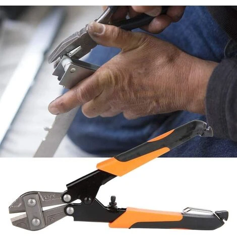 FLYME Coupe-boulons à Main Mini Coupe-boulons Robustes De 8 Pouces Coupe-fils Et Câbles Pinces Outils De Coupe Orange Cr-V Coupe-câbles 5 FLYME Coupe-boulons à Main Mini Coupe-boulons Robustes De 8 Pouces Coupe-fils Et Câbles Pinces Outils De Coupe Orange Cr-V Coupe-câbles – Image 5