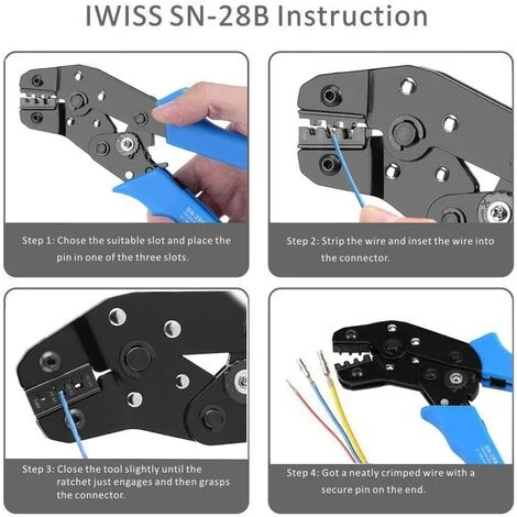 FR-LIFE Pince à Sertir Pour Cosses De Câble -sn-48b Pince à Sertir Pince à Sertir Pour Borne à Douille Pour Jst-sm & Dupont, BR-Vie 5 FR-LIFE Pince à Sertir Pour Cosses De Câble -sn-48b Pince à Sertir Pince à Sertir Pour Borne à Douille Pour Jst-sm & Dupont, BR-Vie – Image 5
