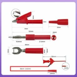IRISFR Kit De Câbles De Mesure De Multimètre - Pointes De Test électriques Numériques Avec Pinces Crocodiles - Pinces à épiler, Noir/rouge,une Ensemble, Lilaris 7 IRISFR Kit De Câbles De Mesure De Multimètre - Pointes De Test électriques Numériques Avec Pinces Crocodiles - Pinces à épiler, Noir/rouge,une Ensemble, Lilaris -Outil de l'électricien Soldes 2022 58250530 3