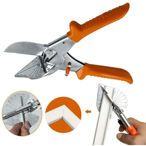 GRID COOL Cisailles à Onglets Multi-angles à Angle Réglable, Cisailles à Onglets Multi-angles Pour Couper Les Cisailles à Fente En Liège En Plastique Pe Pvc (orange) 4 GRID COOL Cisailles à Onglets Multi-angles à Angle Réglable, Cisailles à Onglets Multi-angles Pour Couper Les Cisailles à Fente En Liège En Plastique Pe Pvc (orange) – Image 4