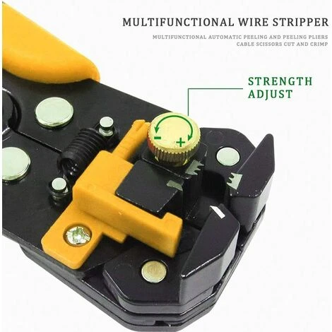 GRID COOL Pince À Dénuder Automatique, Outil Universel à Dégainer Avec Reglage De Précision Cables AWG 22-10 (0,5~6.0mm²) Pour Dénuder, Cutter 2 GRID COOL Pince À Dénuder Automatique, Outil Universel à Dégainer Avec Reglage De Précision Cables AWG 22-10 (0,5~6.0mm²) Pour Dénuder, Cutter – Image 2
