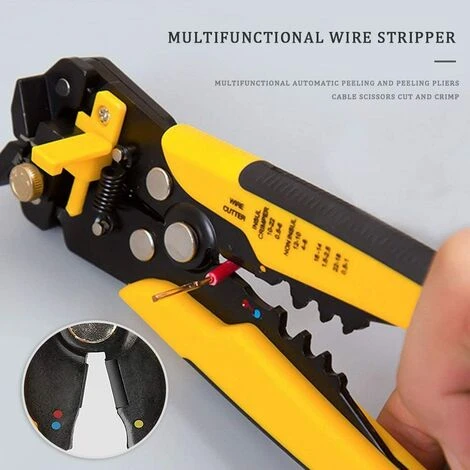 GRID COOL Pince À Dénuder Automatique, Outil Universel à Dégainer Avec Reglage De Précision Cables AWG 22-10 (0,5~6.0mm²) Pour Dénuder, Cutter 3 GRID COOL Pince À Dénuder Automatique, Outil Universel à Dégainer Avec Reglage De Précision Cables AWG 22-10 (0,5~6.0mm²) Pour Dénuder, Cutter – Image 3
