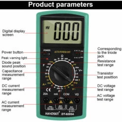 Thsinde Numérique Universel Multifonction Pour Mesure Courant AC/DC Tension Résistance Capacité Fréquence Diodes De Température Et Continuité - 9205a 8 Thsinde Numérique Universel Multifonction Pour Mesure Courant AC/DC Tension Résistance Capacité Fréquence Diodes De Température Et Continuité - 9205a -Outil de l'électricien Soldes 2022 58372073 4