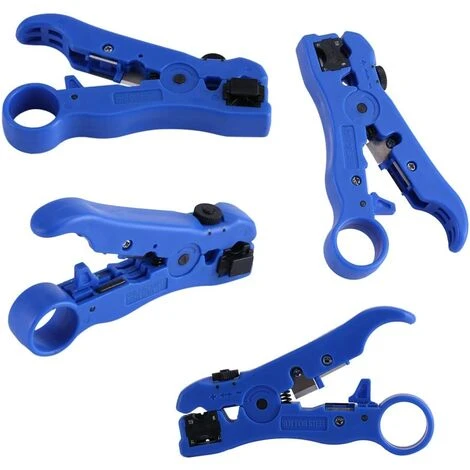 FONTAINEBLEAU Fonepro Outil De Dénudage De Fil Outil De Dénudage De Dénudeur De Coupe-câble Coaxial Coaxial Coaxial Rotatif, 1Pcs, Bleue 4 FONTAINEBLEAU Fonepro Outil De Dénudage De Fil Outil De Dénudage De Dénudeur De Coupe-câble Coaxial Coaxial Coaxial Rotatif, 1Pcs, Bleue – Image 4