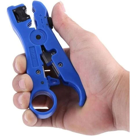 FONTAINEBLEAU Fonepro Outil De Dénudage De Fil Outil De Dénudage De Dénudeur De Coupe-câble Coaxial Coaxial Coaxial Rotatif, 1Pcs, Bleue 5 FONTAINEBLEAU Fonepro Outil De Dénudage De Fil Outil De Dénudage De Dénudeur De Coupe-câble Coaxial Coaxial Coaxial Rotatif, 1Pcs, Bleue – Image 5