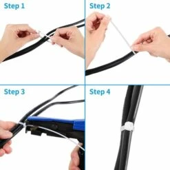 FONTAINEBLEAU Fonepro Outil D'attache De Câble, à Attache à Glissière Professionnel Outil De Fixation Et De Coupe De Fil De Câble, Installation Et Coupe D'attaches En Nylon En Plastique, 1Pcs 9 FONTAINEBLEAU Fonepro Outil D'attache De Câble, à Attache à Glissière Professionnel Outil De Fixation Et De Coupe De Fil De Câble, Installation Et Coupe D'attaches En Nylon En Plastique, 1Pcs -Outil de l'électricien Soldes 2022 58462911 5