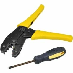 AOUGO 5 En 1 Pince à Sertir à Cosses Pour Connecteurs Isolés Et Non Isolés Avec 1 Tournevis Et Sac Outil Sertissage Cable -Outil de l'électricien Soldes 2022 58574608 4
