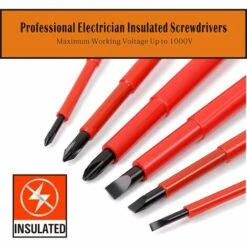 AOUGO Jeu De 7 Tournevis Isolés 1000 V En Acier CR-V De Qualité Supérieure Avec Embouts Magnétiques En Oxyde Noir Et Poignée TPR Antidérapante 8 AOUGO Jeu De 7 Tournevis Isolés 1000 V En Acier CR-V De Qualité Supérieure Avec Embouts Magnétiques En Oxyde Noir Et Poignée TPR Antidérapante -Outil de l'électricien Soldes 2022 58575597 4