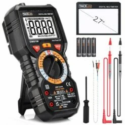 TODOT Multimètre Numérique Avancé True RMS 6000 POINTS Avec Testeur De Circuit De Tension Sans Contact - DM01M