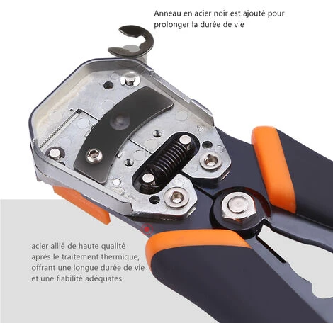 TODOT 3 En 1 Pince à Dénuder Automatique, Pince à Sertir, Pour Câbles 0.2-6 Mm², Coupeur Câble Fil Corde, Outil Sertissage- MWS02 3 TODOT 3 En 1 Pince à Dénuder Automatique, Pince à Sertir, Pour Câbles 0.2-6 Mm², Coupeur Câble Fil Corde, Outil Sertissage- MWS02 – Image 3