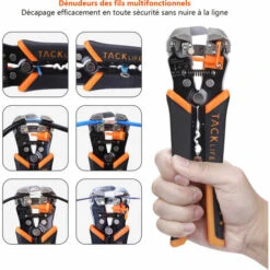 TODOT 3 En 1 Pince à Dénuder Automatique, Pince à Sertir, Pour Câbles 0.2-6 Mm², Coupeur Câble Fil Corde, Outil Sertissage- MWS02 8 TODOT 3 En 1 Pince à Dénuder Automatique, Pince à Sertir, Pour Câbles 0.2-6 Mm², Coupeur Câble Fil Corde, Outil Sertissage- MWS02 -Outil de l'électricien Soldes 2022 58758009 4