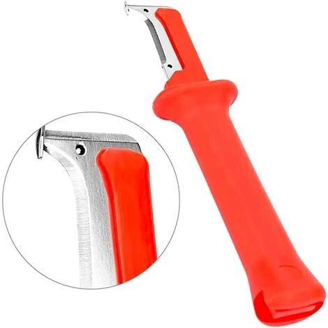 TRIOMPHE Couteau à Câble 1 PCS Couteau à Dénuder, Cable Stripper, Couteau De Câble à Dénuder, Avec Le Chapeau Rouge Couteau Isolé Electrique De Câble De Démontage,T-Audace 2 TRIOMPHE Couteau à Câble 1 PCS Couteau à Dénuder, Cable Stripper, Couteau De Câble à Dénuder, Avec Le Chapeau Rouge Couteau Isolé Electrique De Câble De Démontage,T-Audace – Image 2