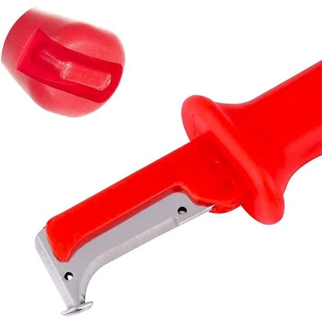 TRIOMPHE Couteau à Câble 1 PCS Couteau à Dénuder, Cable Stripper, Couteau De Câble à Dénuder, Avec Le Chapeau Rouge Couteau Isolé Electrique De Câble De Démontage,T-Audace 4 TRIOMPHE Couteau à Câble 1 PCS Couteau à Dénuder, Cable Stripper, Couteau De Câble à Dénuder, Avec Le Chapeau Rouge Couteau Isolé Electrique De Câble De Démontage,T-Audace – Image 4
