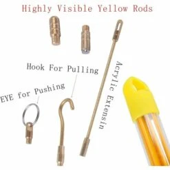 ROSIER Tire Fil électriques Jeu De Baguettes Fibre De Verre,Kit Rétractable D’installation Pour Cable En Boîtier Plastique 33cm*10 Pièces——VEBTles -Outil de l'électricien Soldes 2022 59152792 5