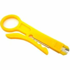 IRISFR Lilaris Denudeur Cable RJ45 Electrique Par Dénude Câbles / 110 Style Punch Down Outil IDC Pour LAN IDC RJ11 Cat5 Cat6 Audio Et Video Couteau à Dégainer Fil Isolation，jaune, Une Pièce -Outil de l'électricien Soldes 2022 59289079 4