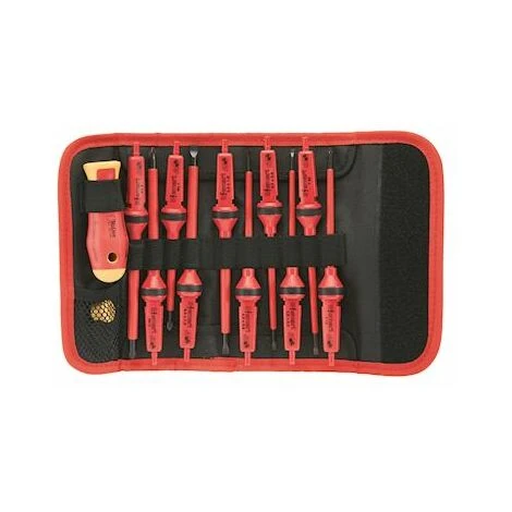 Kit Tournevis - Isolées 1000v - Manche + 10 Lames Intercheangeables - Bizline 790098 1 Kit Tournevis - Isolées 1000v - Manche + 10 Lames Intercheangeables - Bizline 790098