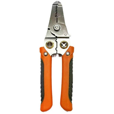 MERKMAK Pince A Denuder Les Fils Multifonctionnelle Pour Electricien, Pince Speciale Pour Couper Le Fil Denuder La Peau Enrouler Le Fil De Pressage Orange 1 MERKMAK Pince A Denuder Les Fils Multifonctionnelle Pour Electricien, Pince Speciale Pour Couper Le Fil Denuder La Peau Enrouler Le Fil De Pressage Orange