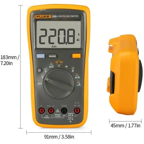 Le Multimètre Numérique FLUKE F15B+ Peut Mesurer La Tension AC/DC, Arrêt Automatique, Livraison Sans Batterie 2 Le Multimètre Numérique FLUKE F15B+ Peut Mesurer La Tension AC/DC, Arrêt Automatique, Livraison Sans Batterie – Image 2