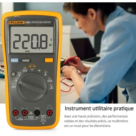 Le Multimètre Numérique FLUKE F15B+ Peut Mesurer La Tension AC/DC, Arrêt Automatique, Livraison Sans Batterie 5 Le Multimètre Numérique FLUKE F15B+ Peut Mesurer La Tension AC/DC, Arrêt Automatique, Livraison Sans Batterie – Image 5
