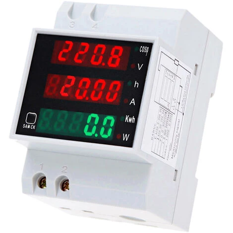 TANCYCO AC80-300V 100 A Multifonctionnel Numérique Din Rail Courant Tension Puissance Facteur Compteur Ampèremètre Voltmètre 1 TANCYCO AC80-300V 100 A Multifonctionnel Numérique Din Rail Courant Tension Puissance Facteur Compteur Ampèremètre Voltmètre