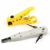LangRay Outil De Perforation, Outil De Dépouillement De Fil Outil De Dépouillement De Cable Outil De Dénudage De Fil Pour Dénudeur De Fil Coaxial Coaxial UTP Cat5 Cat6 Plat Ou Rond