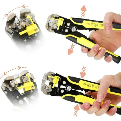 LangRay Pince à Dénuder,Pince à Sertir Dénudeur,de Fils Automatique,avec Reglage De Précision Cables AWG 22-10 (0,2~6.0mm2),Pince Automatique Avec Reglage De Précision Cables AWG 4 LangRay Pince à Dénuder,Pince à Sertir Dénudeur,de Fils Automatique,avec Reglage De Précision Cables AWG 22-10 (0,2~6.0mm2),Pince Automatique Avec Reglage De Précision Cables AWG – Image 4
