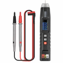 TANCYCO HABOTEST HT122A Multimètre Numérique De Type Stylo Multimètre Portable Intelligent Écran LCD True RMS 4000 Points NCV Voltmètre Testeur De Stylo Résistance à La Tension DC/AC Capacité Testeur De Fréquence Détection De Séquence De Phases