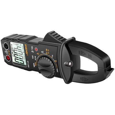 Multimètre ANENG ST180 Multimètre Pince Ampèremétrique Numérique Afficheur Numérique Pince Voltmètre AC/DC Pince électricien Automatique Intelligente Pince De Mesure Numérique De Rodage - Noir 3 Multimètre ANENG ST180 Multimètre Pince Ampèremétrique Numérique Afficheur Numérique Pince Voltmètre AC/DC Pince électricien Automatique Intelligente Pince De Mesure Numérique De Rodage - Noir – Image 3