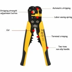 AOUGO 1 Pièces Pince à Dénuder Automatique Multi-outil Pour Dénuder/couper/sertir Pince à Dénuder 26.9*12.9*2 Cm (rouge) 7 AOUGO 1 Pièces Pince à Dénuder Automatique Multi-outil Pour Dénuder/couper/sertir Pince à Dénuder 26.9*12.9*2 Cm (rouge) -Outil de l'électricien Soldes 2022 59991238 3