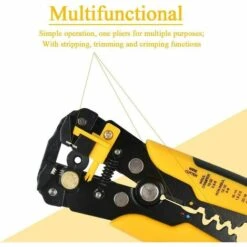 AOUGO 1 Pièces Pince à Dénuder Automatique Multi-outil Pour Dénuder/couper/sertir Pince à Dénuder 26.9*12.9*2 Cm (rouge) 8 AOUGO 1 Pièces Pince à Dénuder Automatique Multi-outil Pour Dénuder/couper/sertir Pince à Dénuder 26.9*12.9*2 Cm (rouge) -Outil de l'électricien Soldes 2022 59991238 4