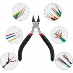 DENUOTOP Pinces Coupantes Diagonale 4.5 Inch Mini Pince Coupante Précision - Acier Inox&Poignées Anti-Dérapant - Tenaille Pince Coupante Diagonale Pour Coupe Fil D'Électronique, Métal Mou, DIY Craft, Bijoux 7 DENUOTOP Pinces Coupantes Diagonale 4.5 Inch Mini Pince Coupante Précision - Acier Inox&Poignées Anti-Dérapant - Tenaille Pince Coupante Diagonale Pour Coupe Fil D'Électronique, Métal Mou, DIY Craft, Bijoux -Outil de l'électricien Soldes 2022 60004168 3