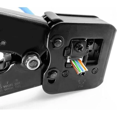 DENUOTOP Pinces à Sertir RJ45 Outil De Sertissage Pour RJ11 / RJ12 Réseau Et Câbles Téléphoniques - Outil De Sertissage 3-en-1 Télécom Modulaire Pince De Câble Réseau Pince à Sertir à Cliquet Pour Câble Réseau 6P / 8P 2 DENUOTOP Pinces à Sertir RJ45 Outil De Sertissage Pour RJ11 / RJ12 Réseau Et Câbles Téléphoniques - Outil De Sertissage 3-en-1 Télécom Modulaire Pince De Câble Réseau Pince à Sertir à Cliquet Pour Câble Réseau 6P / 8P – Image 2