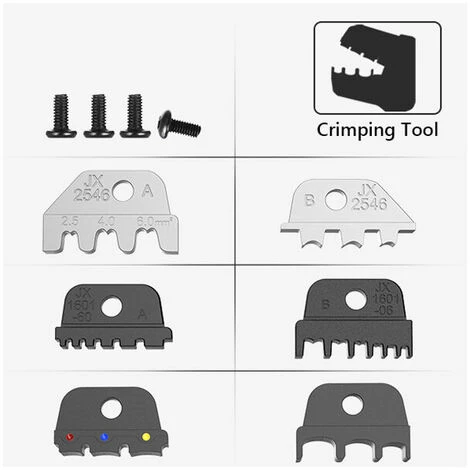 LITZEE Pince à Sertir Et Mors Meterk Professional Pince à Sertir 4 En 1 Pour Bornes à Cliquet Rouge Et Noir Divers 5 LITZEE Pince à Sertir Et Mors Meterk Professional Pince à Sertir 4 En 1 Pour Bornes à Cliquet Rouge Et Noir Divers – Image 5