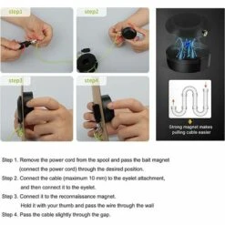 CHANCEY Guide Fil Magnétique Tire Fils Electrique Passe Fil Magnetique Enfile-fil Mural Avec Fil Magnétique Guide Fil Magnetique Extracteur De Fil De Outils De Routage De Câble Pour La Maison,SEMAket 9 CHANCEY Guide Fil Magnétique Tire Fils Electrique Passe Fil Magnetique Enfile-fil Mural Avec Fil Magnétique Guide Fil Magnetique Extracteur De Fil De Outils De Routage De Câble Pour La Maison,SEMAket -Outil de l'électricien Soldes 2022 60208652 5