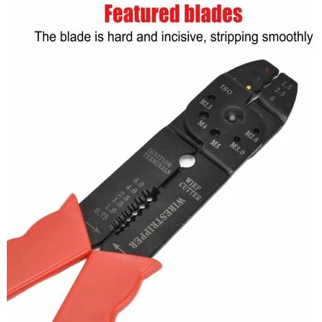 Outil À Dénuder Pince À Sertir Pour Électricien, Pince À Sertir Manuelle Multifonctionnelle Pour Pince À Dénuder FUIENKO 3 Outil À Dénuder Pince À Sertir Pour Électricien, Pince À Sertir Manuelle Multifonctionnelle Pour Pince À Dénuder FUIENKO – Image 3