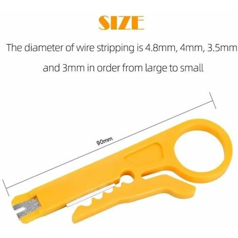 Lot De 6 Mini Couteaux À Dénuder Pour Câbles Et Câbles - Réglables - Pince À Dénuder De Précision FUIENKO 2 Lot De 6 Mini Couteaux À Dénuder Pour Câbles Et Câbles - Réglables - Pince À Dénuder De Précision FUIENKO – Image 2