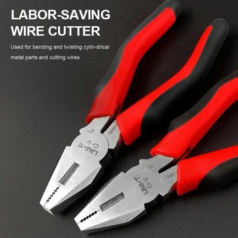 PINCE DE SERRAGE,Wire Pliers--Pince Coupante à Fil, Pince à Dénuder, Nez Diagonal, Pince Isolée, Multifonction FUIENKO 2 PINCE DE SERRAGE,Wire Pliers--Pince Coupante à Fil, Pince à Dénuder, Nez Diagonal, Pince Isolée, Multifonction FUIENKO – Image 2