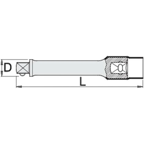 UNIOR 612204 - Extension Isolée VDE 1/2" X 250 Mm Série 190.4 / 2VDEDP 2 UNIOR 612204 - Extension Isolée VDE 1/2" X 250 Mm Série 190.4 / 2VDEDP – Image 2
