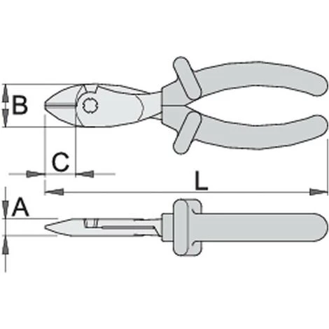 UNIOR 619195 - Alicate Diagonale Coupe Renforcée VDE 180 Mm Série 466 / 1VDEDP 2 UNIOR 619195 - Alicate Diagonale Coupe Renforcée VDE 180 Mm Série 466 / 1VDEDP – Image 2