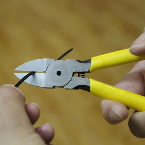 FONTAINEBLEAU Pince Coupante Diagonale 6 ``, Coupe-fil Professionnel Avec Tranchant En Acier Allié Au Chrome Vanadium Haute Résistance,une Pièce,Fonepro 5 FONTAINEBLEAU Pince Coupante Diagonale 6 ``, Coupe-fil Professionnel Avec Tranchant En Acier Allié Au Chrome Vanadium Haute Résistance,une Pièce,Fonepro – Image 5