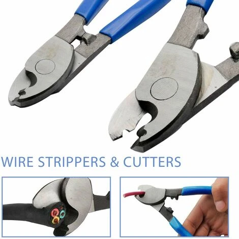 TOPHOMER Pince à Dénuder Coupe-câble électrique Réglable Cisaille Coupe-Câbles à Double Tranchants Isolées Outil Pour Couper Les Câbles Gainés En Aluminium, Cuivre Et Plastique Par TUV/GS Certifiées 2 TOPHOMER Pince à Dénuder Coupe-câble électrique Réglable Cisaille Coupe-Câbles à Double Tranchants Isolées Outil Pour Couper Les Câbles Gainés En Aluminium, Cuivre Et Plastique Par TUV/GS Certifiées – Image 2