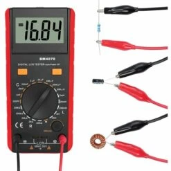 Proster Capacimètre Pour Condensateur Avec Grand Écran Réversible Mètre De Capacité Numérique Testeur De Numérique Condensateur LCD Testeur De Capacitance Inductance Résistance Affichage Max 1999