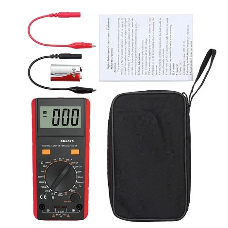 Proster Capacimètre Pour Condensateur Avec Grand Écran Réversible Mètre De Capacité Numérique Testeur De Numérique Condensateur LCD Testeur De Capacitance Inductance Résistance Affichage Max 1999 5 Proster Capacimètre Pour Condensateur Avec Grand Écran Réversible Mètre De Capacité Numérique Testeur De Numérique Condensateur LCD Testeur De Capacitance Inductance Résistance Affichage Max 1999 – Image 5