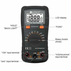 Neoteck Multimètre 2000 Résistance Tension De Courant Test De Diode Fréquence 9 Neoteck Multimètre 2000 Résistance Tension De Courant Test De Diode Fréquence -Outil de l'électricien Soldes 2022 61048672 5