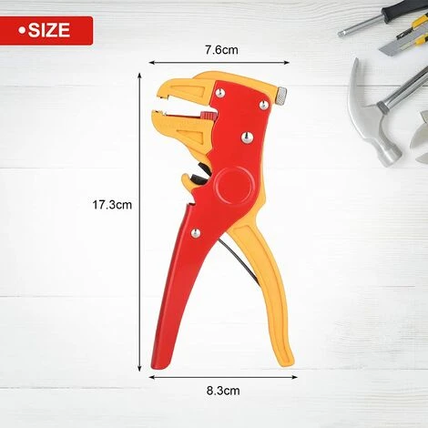 CADEAUX Pince à Dénuder Automatique Coupe-câble Multifonction Outil à Main Orange Coupe-câble Bec De Canard 150 Mm (rouge Et Jaune) 3 CADEAUX Pince à Dénuder Automatique Coupe-câble Multifonction Outil à Main Orange Coupe-câble Bec De Canard 150 Mm (rouge Et Jaune) – Image 3