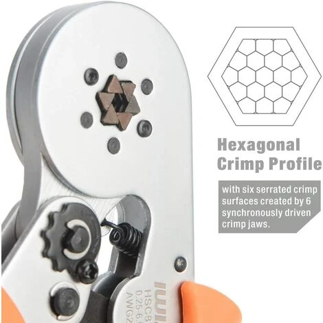 BEARSU HSC8 6-6 Pince à Sertir Pince à Sertir Auto-réglables Outils Utilisé Pour 0,25-6,0 Mm² Câble End-sleeves 2 BEARSU HSC8 6-6 Pince à Sertir Pince à Sertir Auto-réglables Outils Utilisé Pour 0,25-6,0 Mm² Câble End-sleeves – Image 2