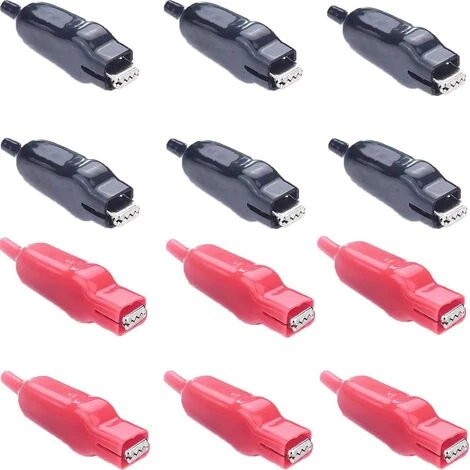 MACARON Crocodiles 20A Pinces Crocodiles Gainées Pinces Crocodiles Isolées Pince De Test De Circuit électrique(12 Pinces)LO-Ron 1 MACARON Crocodiles 20A Pinces Crocodiles Gainées Pinces Crocodiles Isolées Pince De Test De Circuit électrique(12 Pinces)LO-Ron