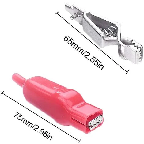 MACARON Crocodiles 20A Pinces Crocodiles Gainées Pinces Crocodiles Isolées Pince De Test De Circuit électrique(12 Pinces)LO-Ron 2 MACARON Crocodiles 20A Pinces Crocodiles Gainées Pinces Crocodiles Isolées Pince De Test De Circuit électrique(12 Pinces)LO-Ron – Image 2