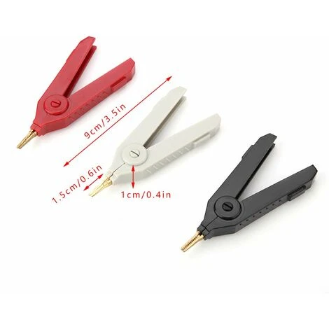 MACARON Pince Crocodile Cuivre Alligator Clip Alligator Clip De Test 20A(3pcs)LO-Ron 2 MACARON Pince Crocodile Cuivre Alligator Clip Alligator Clip De Test 20A(3pcs)LO-Ron – Image 2